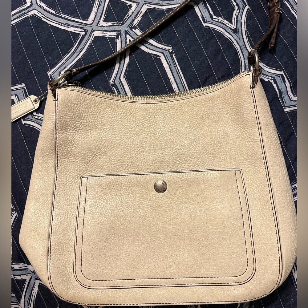 Coach Pebbled Leather Shoulder Bag